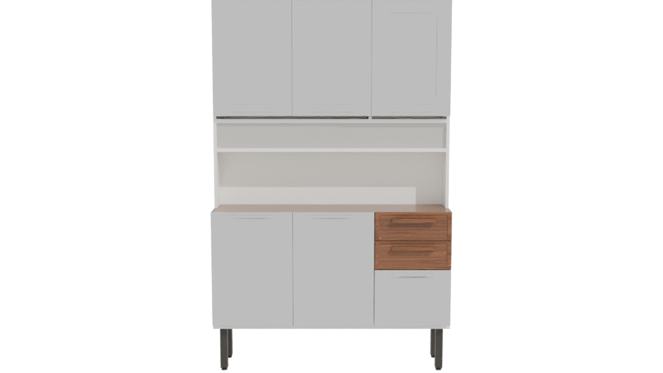 Modern Kitchen Cabinet 3D Model - Professional 3D Model Render 11