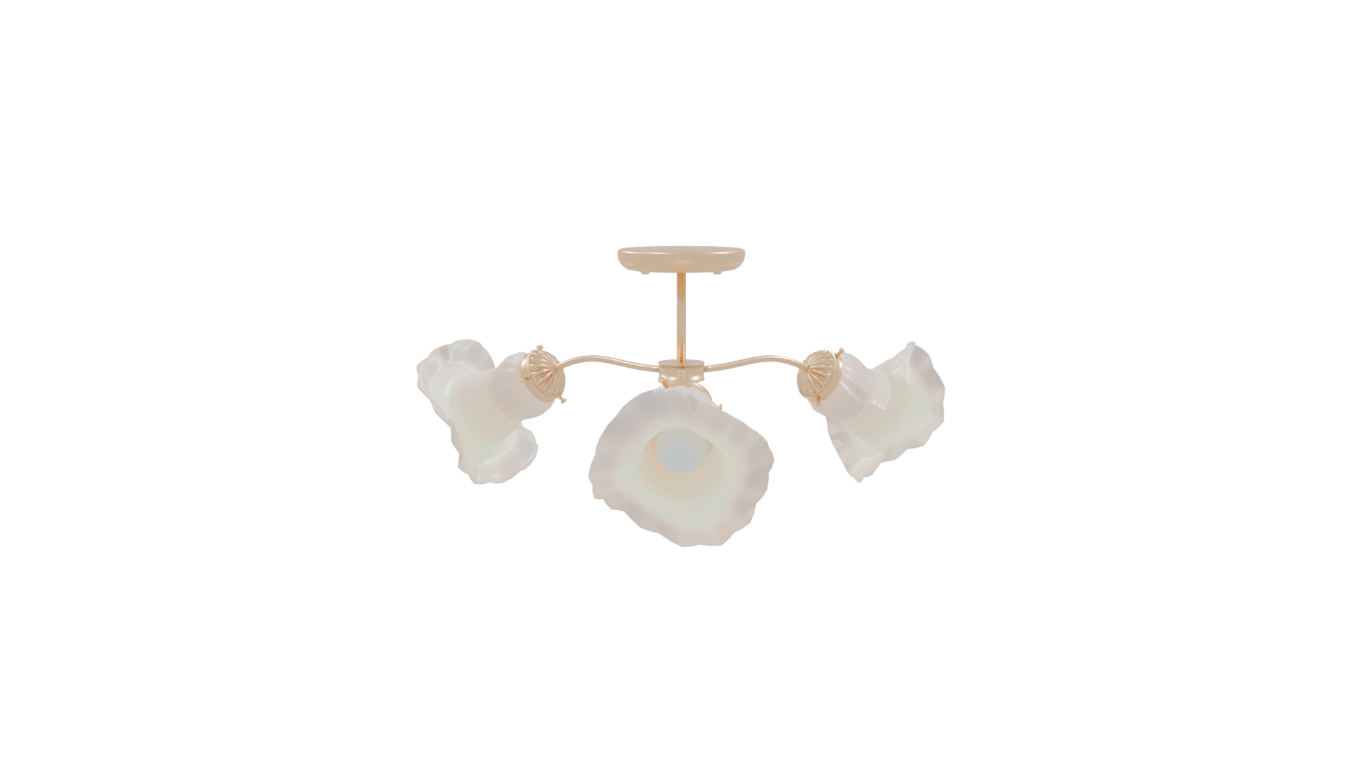 Elegant Vintage Ceiling Light Fixture - Professional 3D Model Render 9
