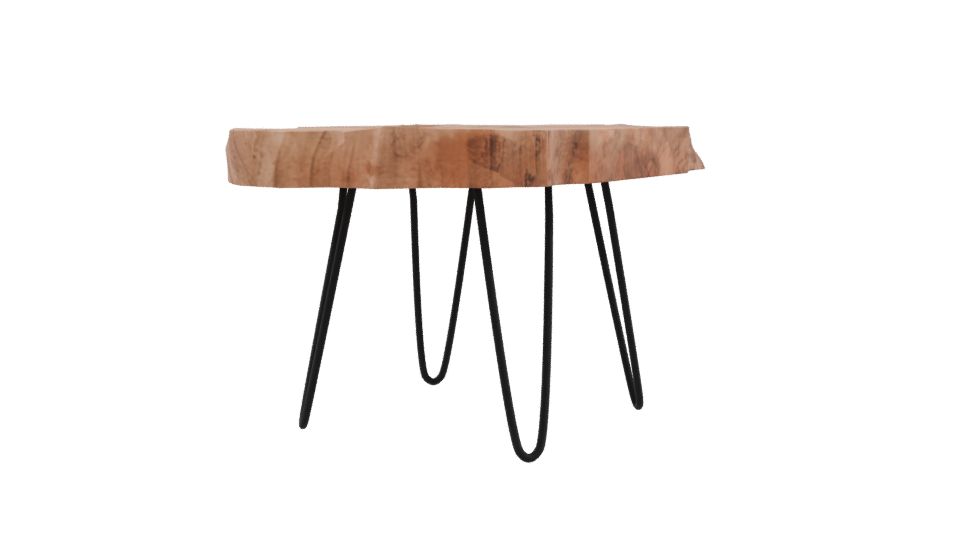 Stylish Wooden Coffee Table 3D Model - Professional 3D Model Render 9