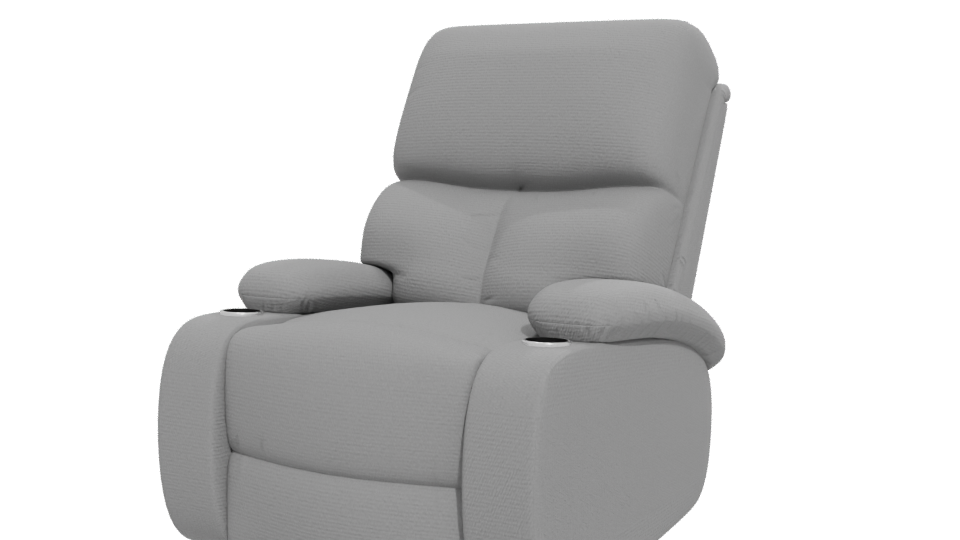 Contemporary Recliner Chair Model - Professional 3D Model Render 12