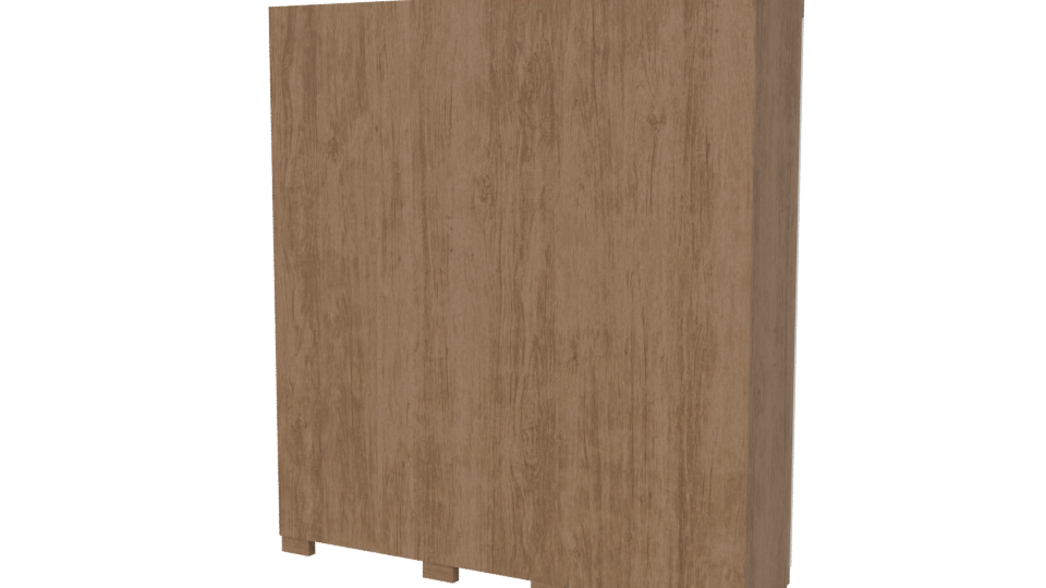 Stylish Wooden Wardrobe 3D Model - Professional 3D Model Render 6