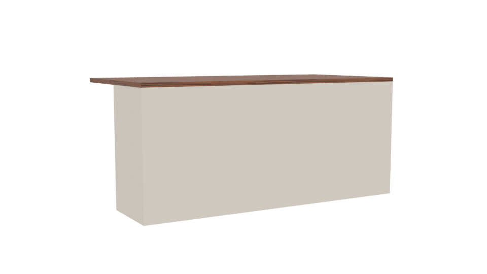 Stylish Minimalist Wooden Table 3D Model - Professional 3D Model Render 4