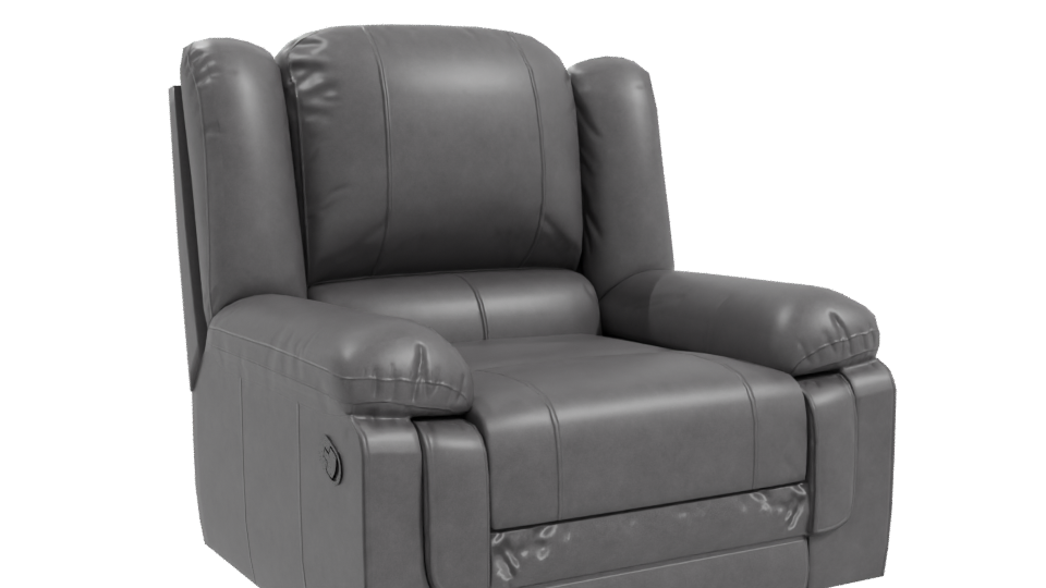 Stylish Reclining Chair Model - Professional 3D Model Render 10