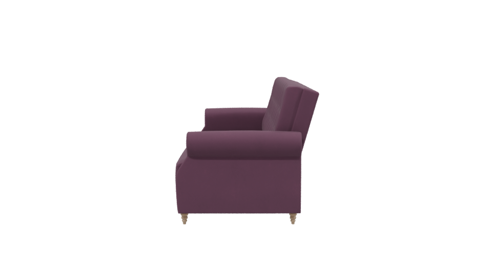 Elegant Purple Sofa 3D Model - Professional 3D Model Render 2