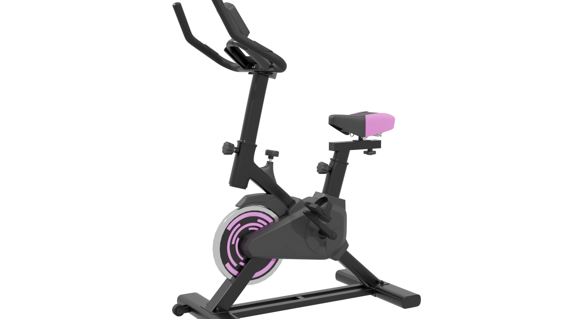 Stylish Home Exercise Bike 3D Model - Professional 3D Model Render 4