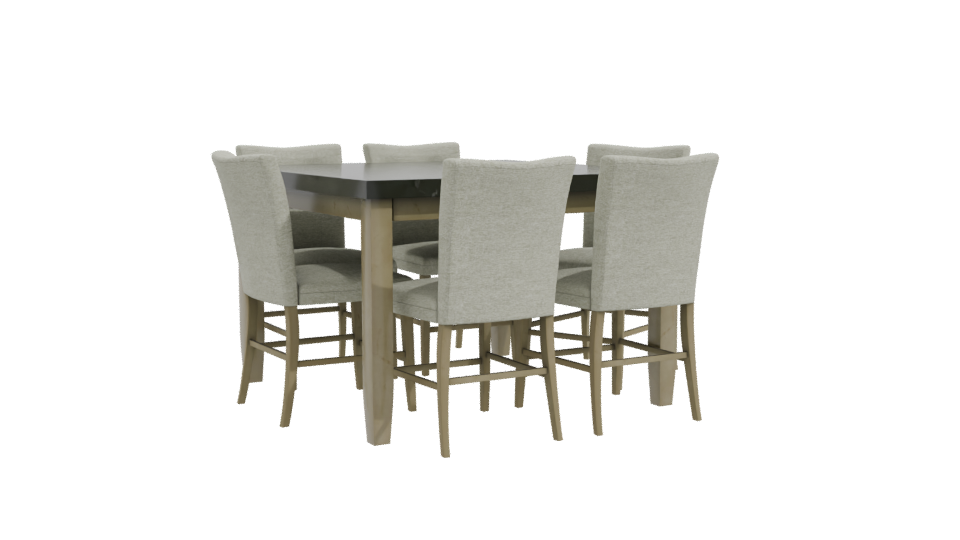 Stylish Dining Table Set 3D - Professional 3D Model Render 10
