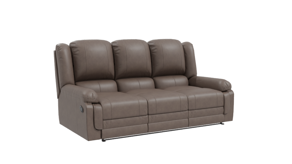 Stylish Modern Reclining Sofa 3D Model - Professional 3D Model Render 10