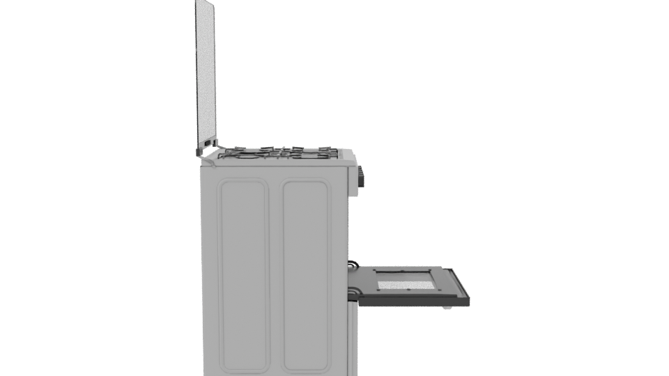 Realistic Gas Oven 3D Model - Professional 3D Model Render 8