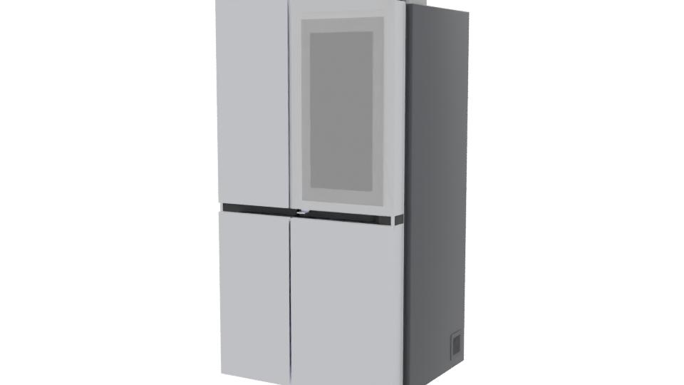Sleek Refrigerator 3D Model - Professional 3D Model Render 12