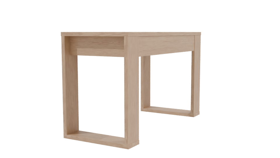 Stylish Wooden Table 3D Model - Professional 3D Model Render 3