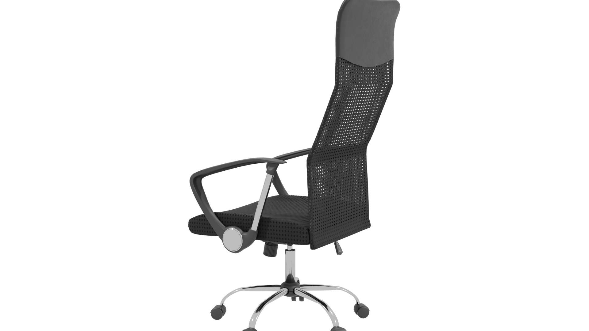 Sleek Modern Ergonomic Office Chair 3D Model - Professional 3D Model Render 3