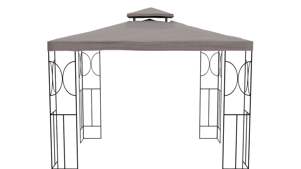 Stylish Outdoor Canopy Tent - Professional 3D Model Render 11