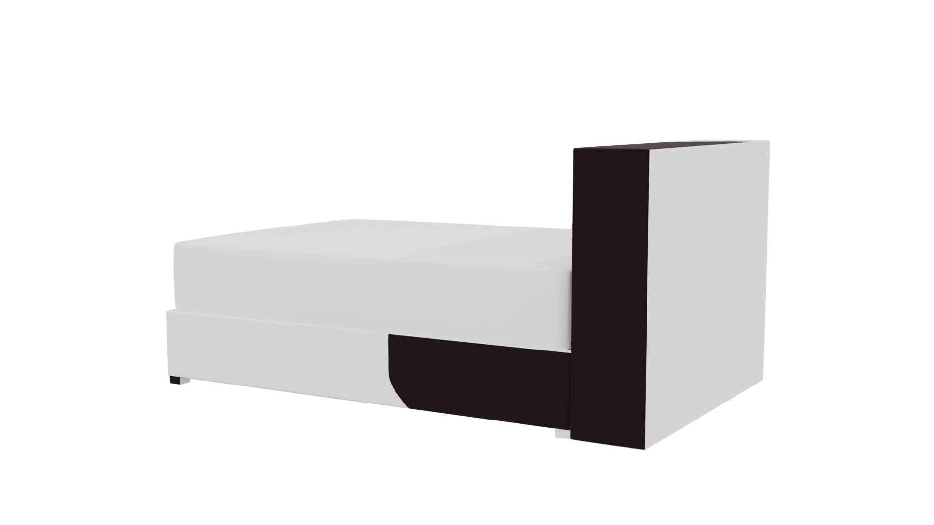 Stylish Modern Bed Model 3D - Professional 3D Model Render 3