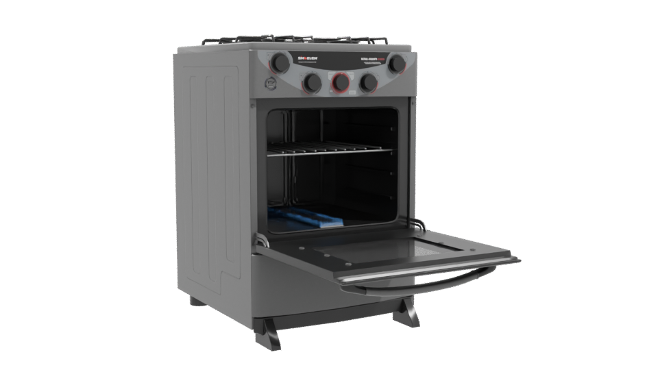 Stylish Kitchen Range Cooker 3D - Professional 3D Model Render 10