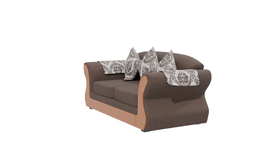 Stylish Brown Sofa 3D Model - Professional 3D Model Render 13
