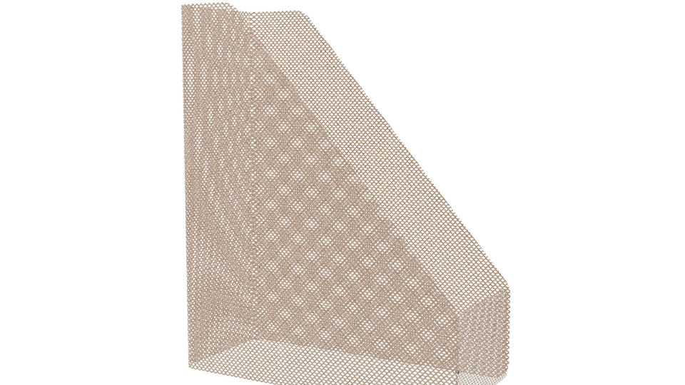 Stylish Metal Document Organizer 3D - Professional 3D Model Render 6