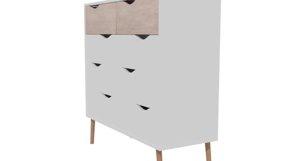 Stylish Modern Chest of Drawers 3D - Professional 3D Model Render 13