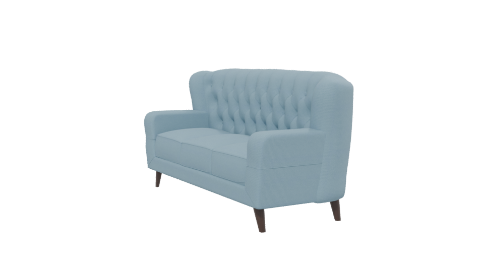 Chic Tufted Fabric Sofa 3D - Professional 3D Model Render 13