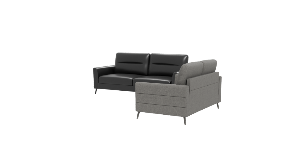 Stylish Gray Sofa Set 3D - Professional 3D Model Render 12