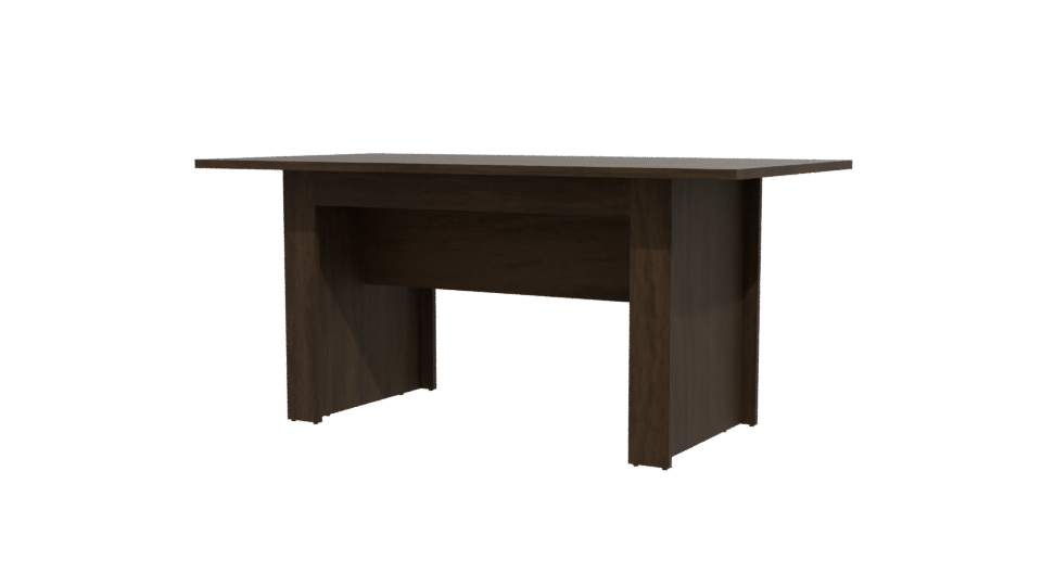 Elegant Wooden Dining Table Model - Professional 3D Model Render 12