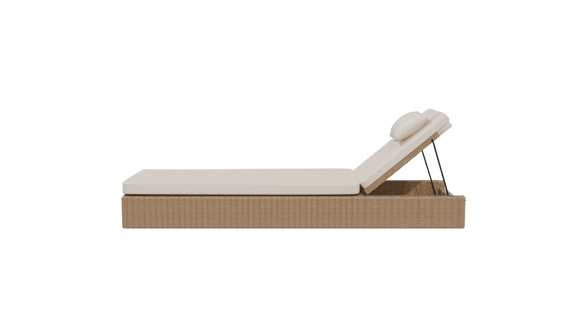 Stylish Outdoor Lounge Bed 3D - Professional 3D Model Render 20