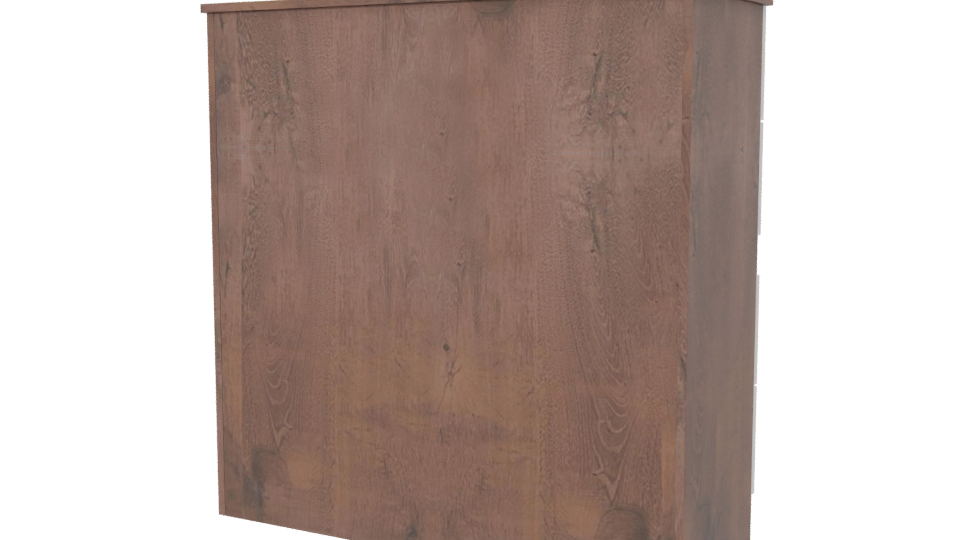 Stylish Wooden Storage Cabinet 3D - Professional 3D Model Render 6