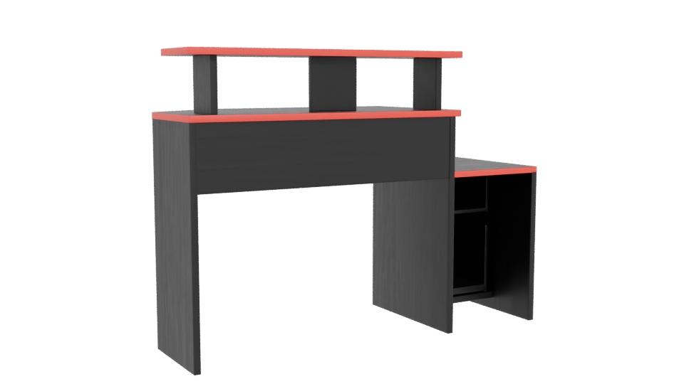 Stylish Modern Desk with Drawer 3D Model - Professional 3D Model Render 4