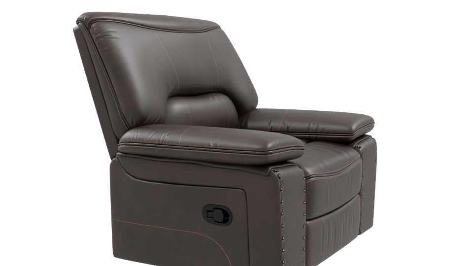 Luxurious Leather Recliner 3D Model - Professional 3D Model Render 9