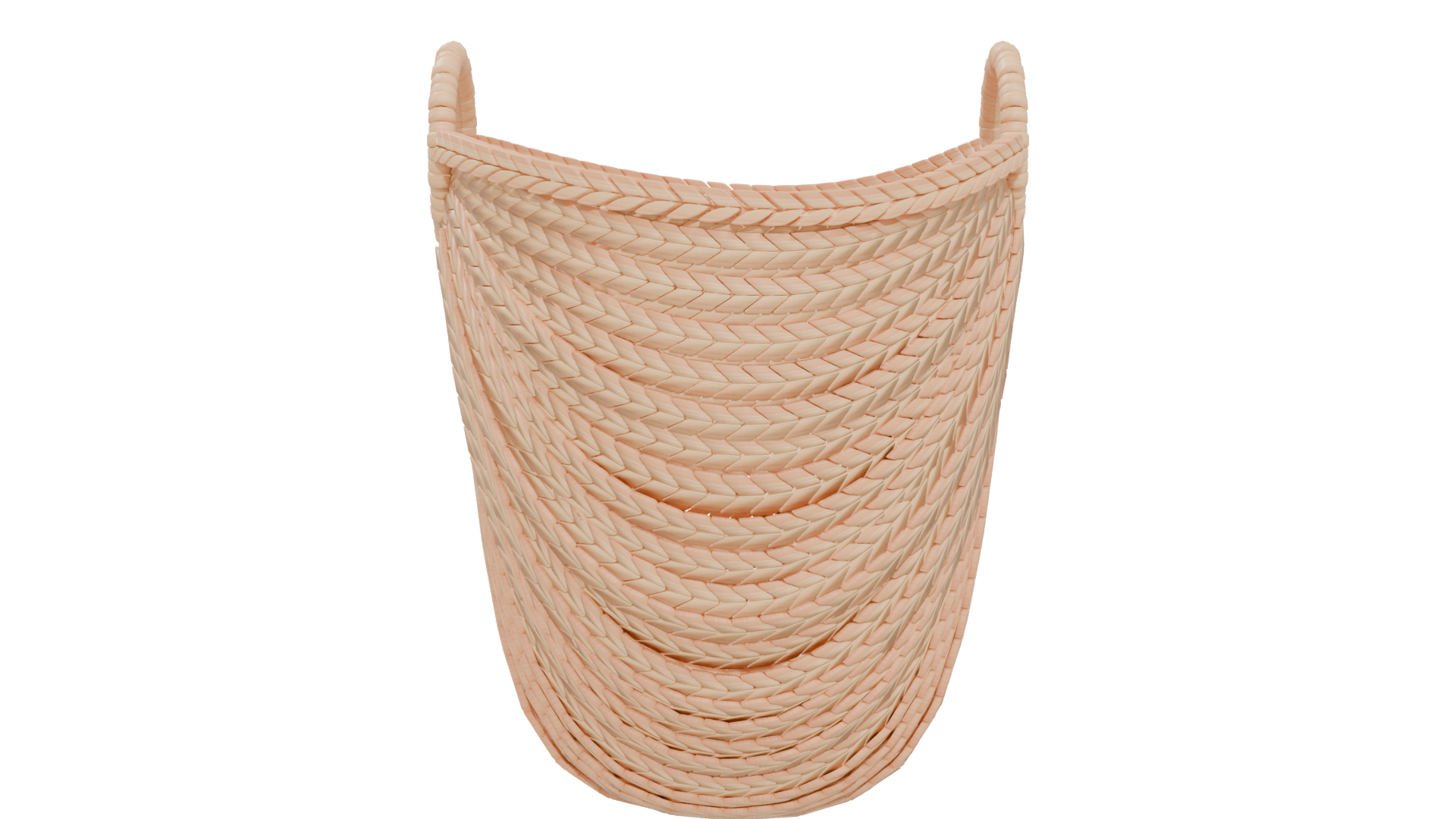 Elegant Woven Storage Basket 3D - Professional 3D Model Render 5