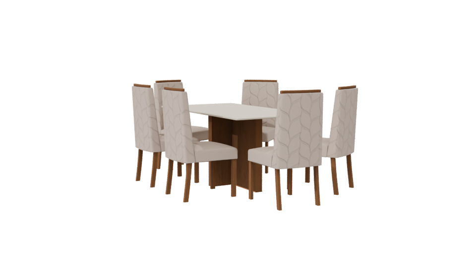 Stylish Dining Table Set 3D - Professional 3D Model Render 7