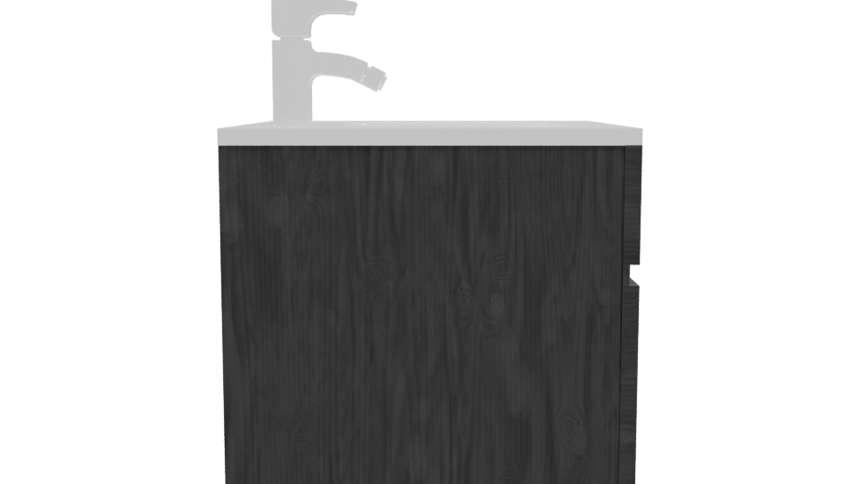 Modern Wooden Sink Cabinet 3D - Professional 3D Model Render 8