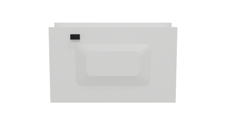 Sleek Wall-Mounted Microwave 3D - Professional 3D Model Render 5