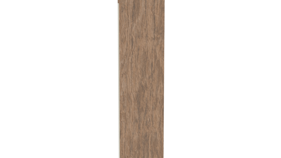 Stylish Wooden Wardrobe Model 3D - Professional 3D Model Render 2