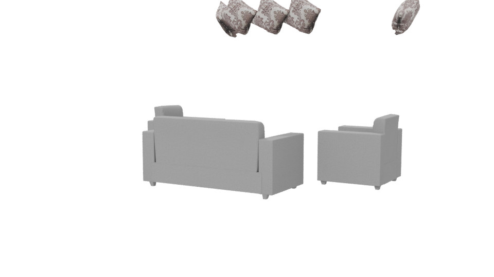 Stylish Modern Sofa Set 3D - Professional 3D Model Render 6