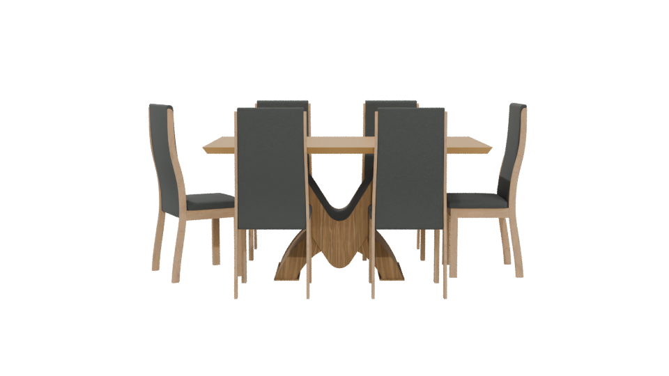 Elegant Dining Table Set 3D - Professional 3D Model Render 5