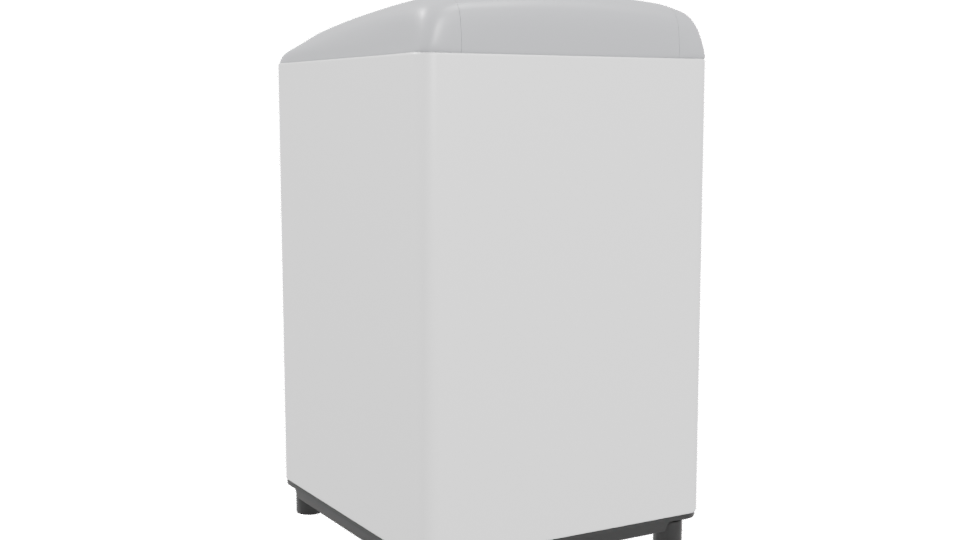 Compact Modern Washing Machine 3D Model - Professional 3D Model Render 4