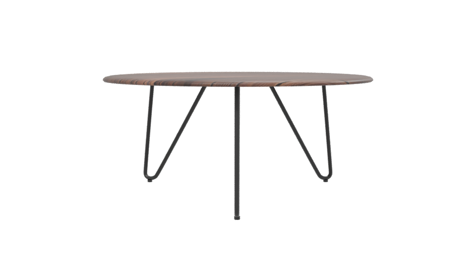 Stylish Round Wooden Table 3D - Professional 3D Model Render 13