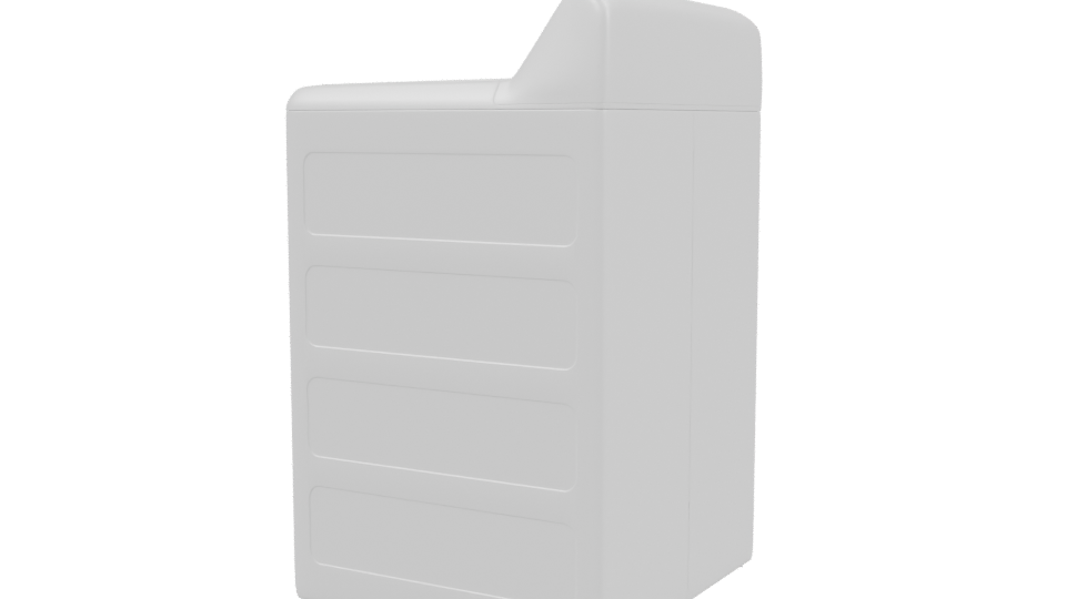 Top-Loading Washing Machine Model - Professional 3D Model Render 3
