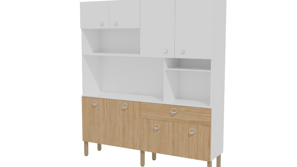 Stylish Wooden Cabinet 3D Model - Professional 3D Model Render 12