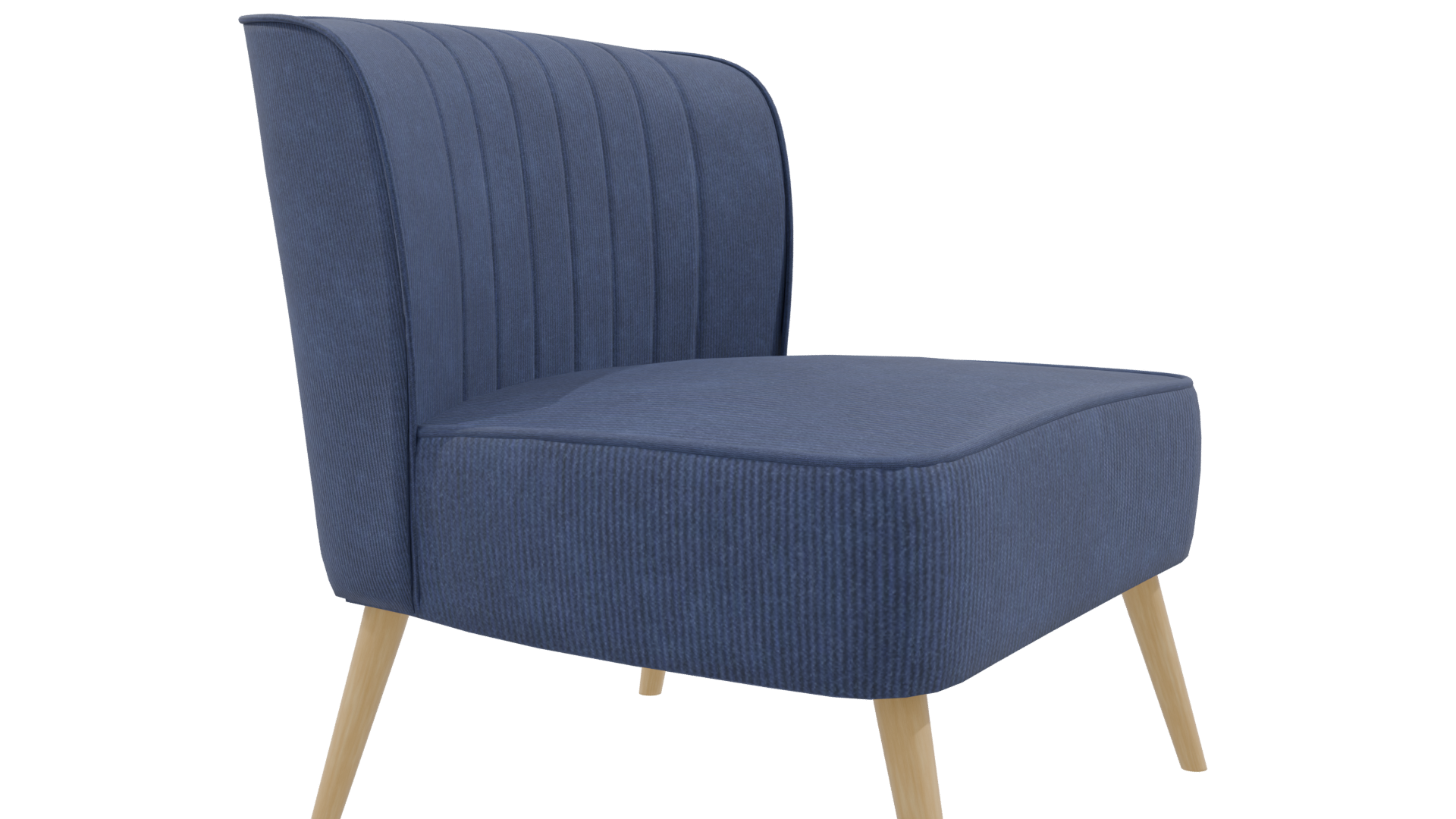 Stylish Fabric Accent Chair 3D - Professional 3D Model Render 24