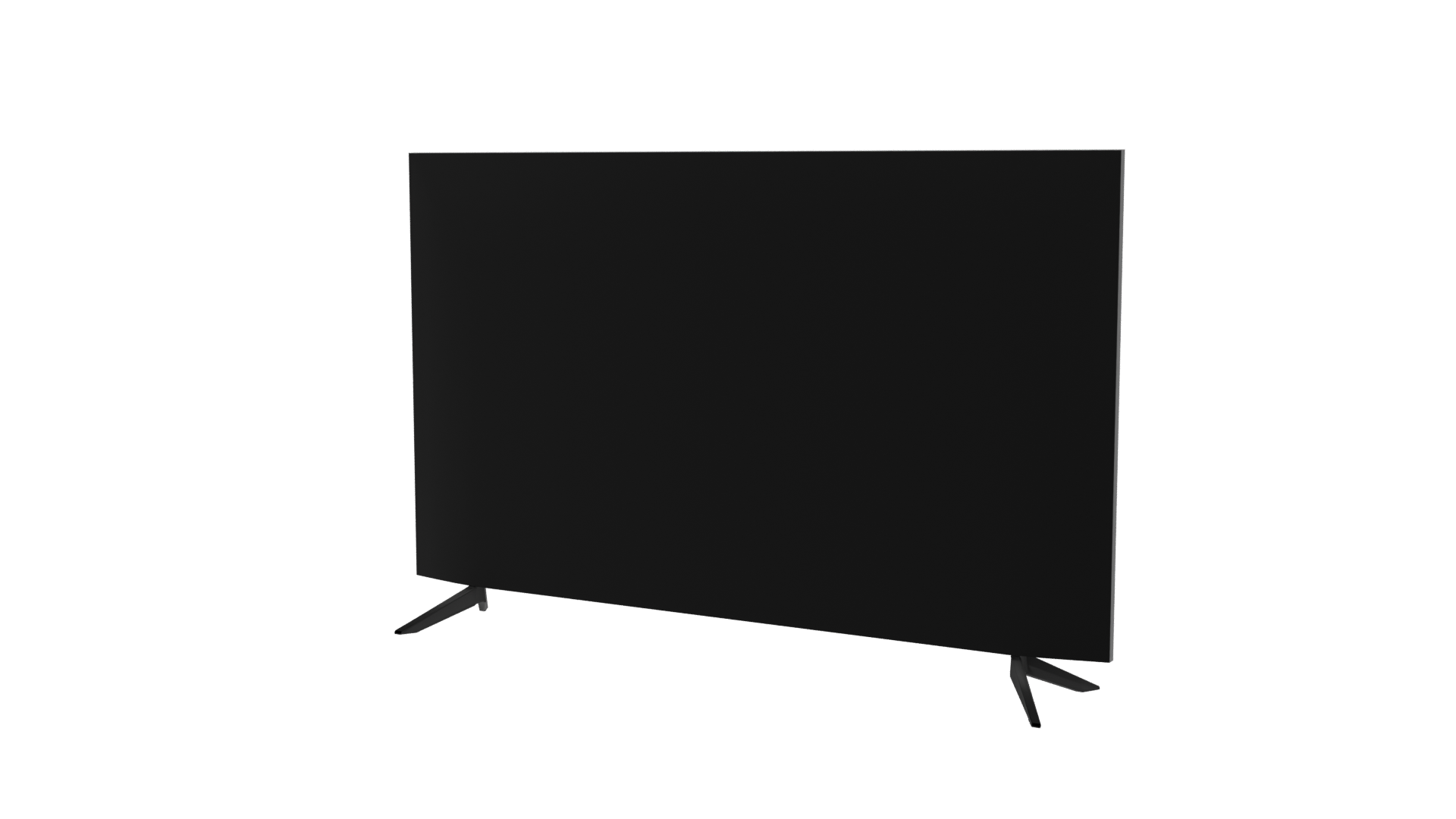 Sleek Flat Screen TV Model - Professional 3D Model Render 6