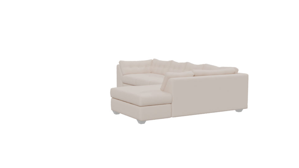 Elegant Sectional Sofa Model - Professional 3D Model Render 13
