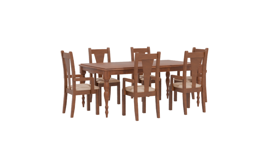 New Fiorentina Dining Set 3D - Professional 3D Model Render 4