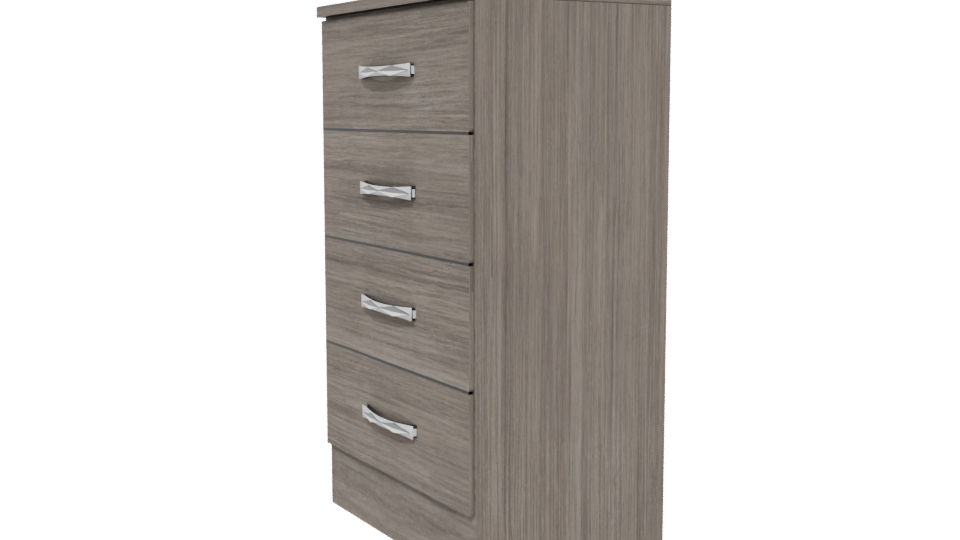 Modern 4 Drawer Chest 3D Model - Professional 3D Model Render 13
