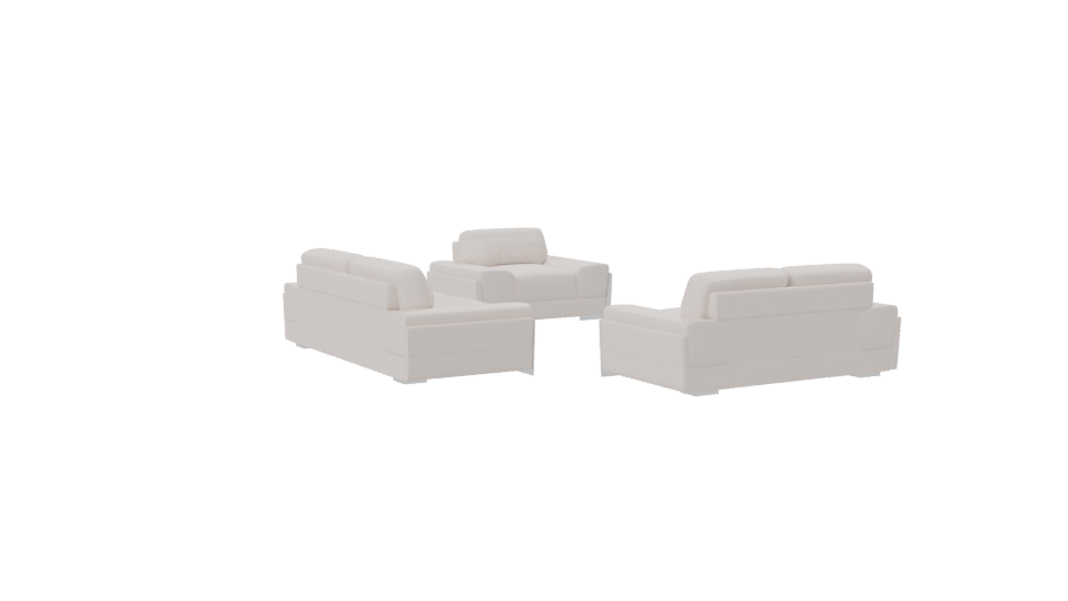Contemporary Sofa Set 3D Model - Professional 3D Model Render 7