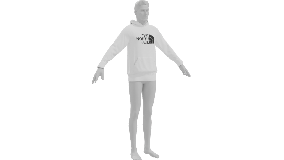 Stylish Hoodie 3D Model - Professional 3D Model Render 10