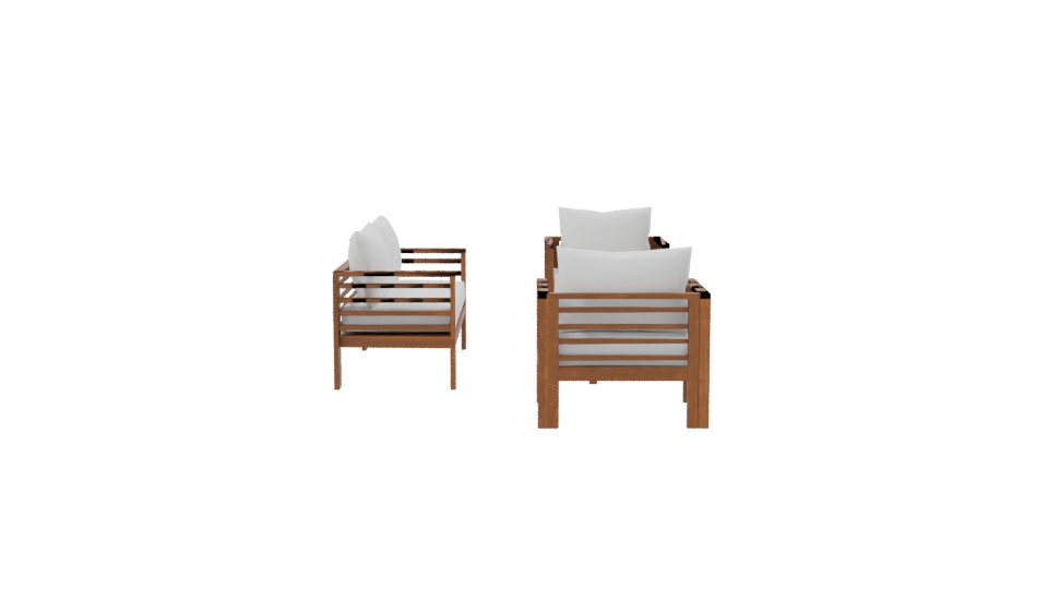 Stylish Outdoor Furniture Set 3D - Professional 3D Model Render 8