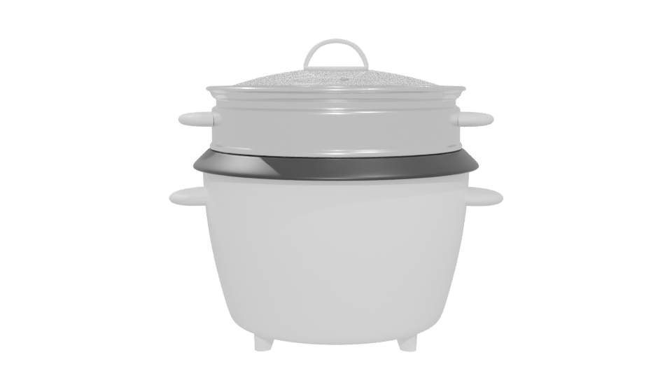 Versatile Electric Steamer Model - Professional 3D Model Render 5