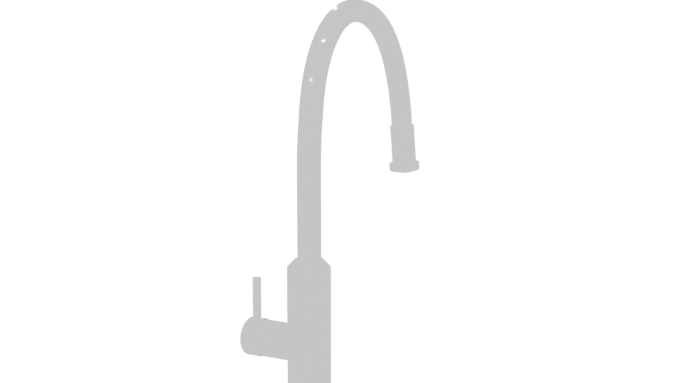 Sleek Modern Faucet 3D Model - Professional 3D Model Render 6