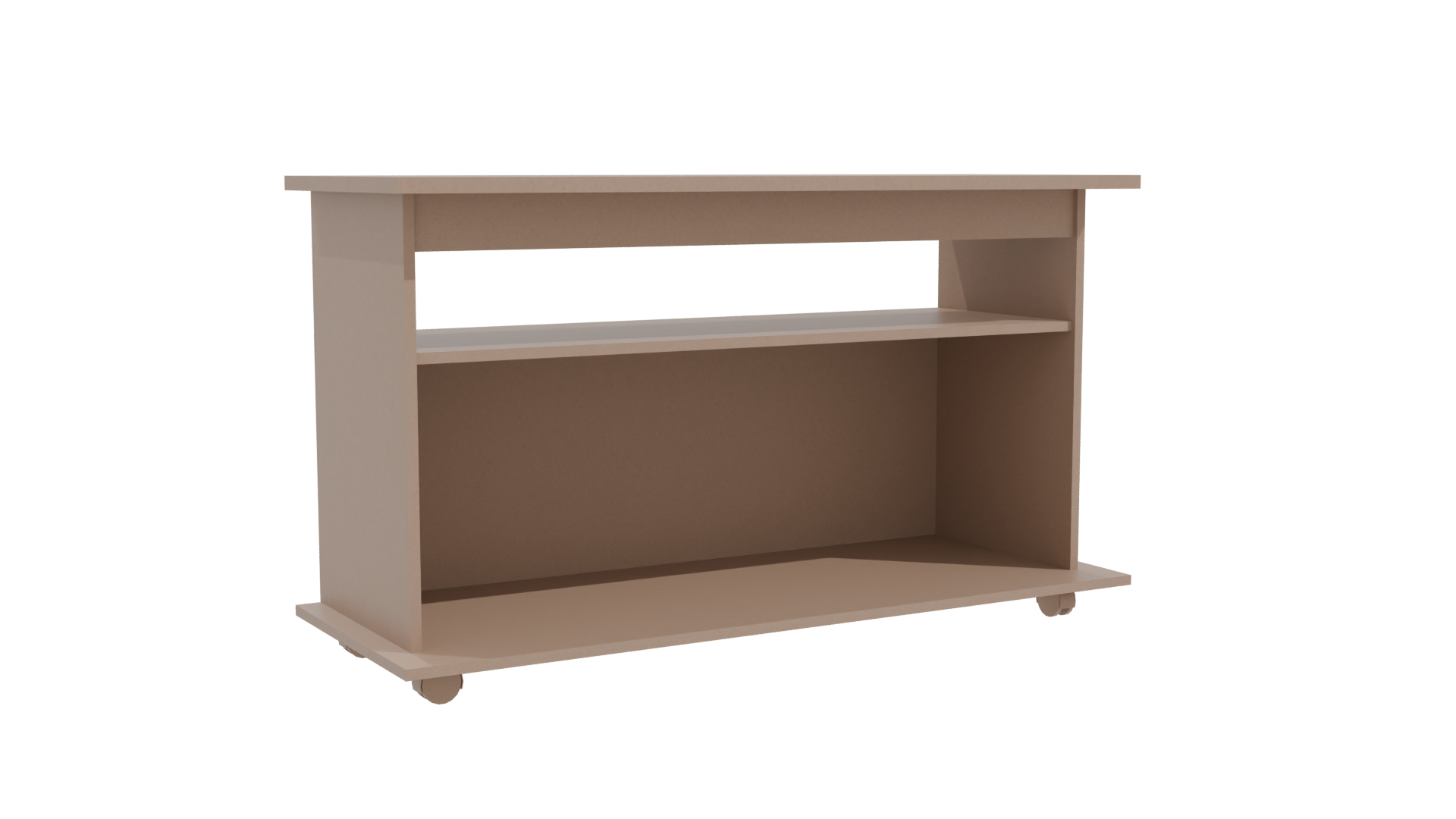 Modern Wooden Console Table 3D - Professional 3D Model Render 10